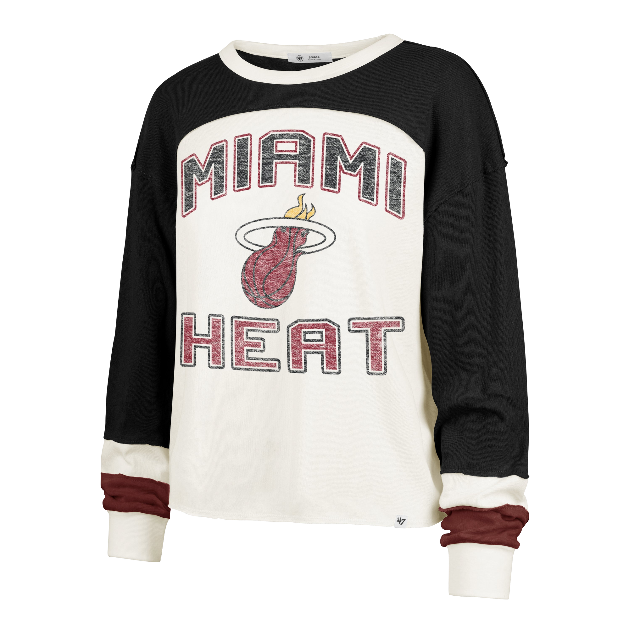 '47 Brand Miami HEAT Toni Women's Long Sleeve Tee Women's Tee '47 Brand   