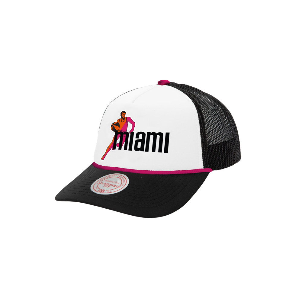 Mitchell and Ness Miami Floridians Trucker Hat Unisex Caps Mitchell & Ness   