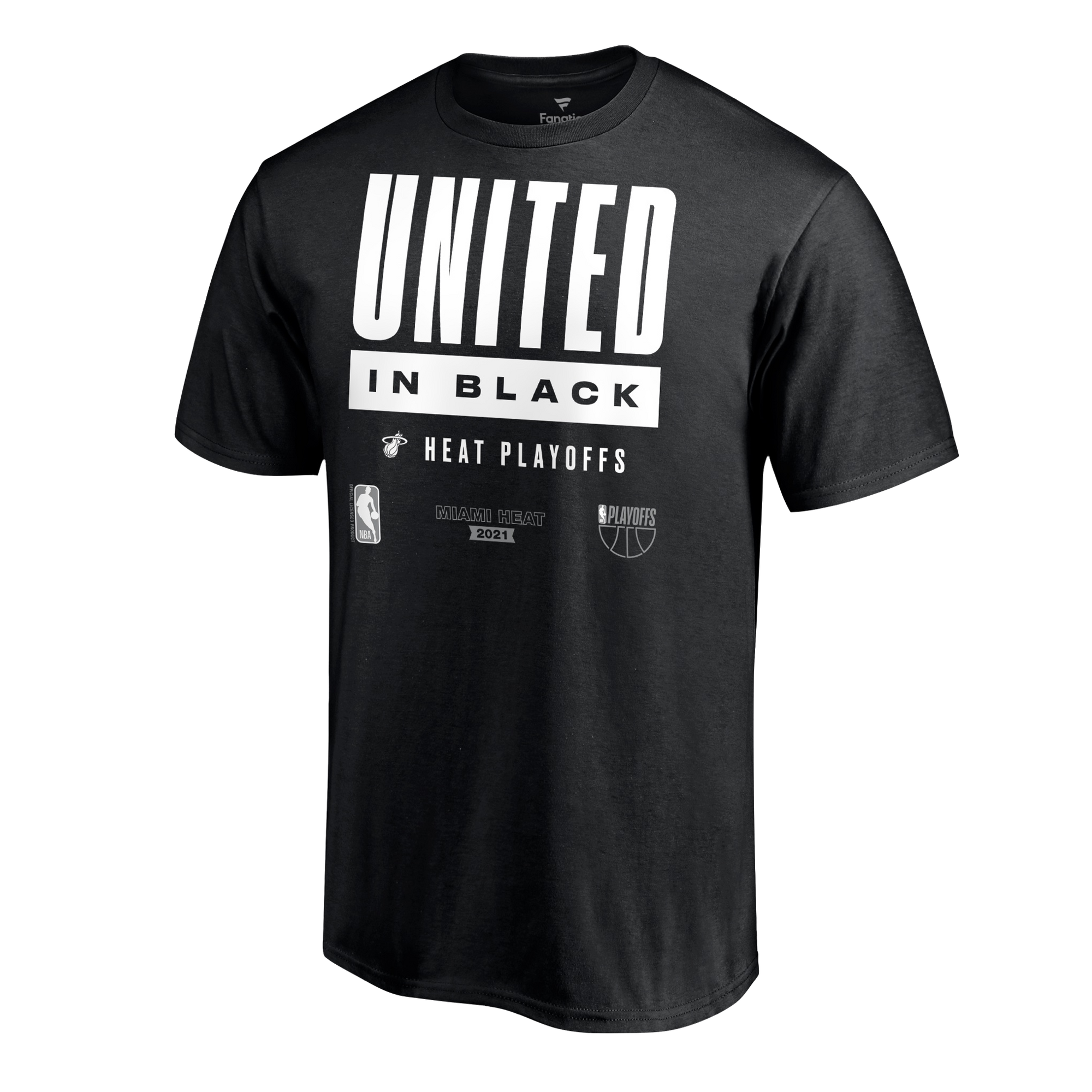 Fanatics United In Black Playoff Tee Men's Tee Fanatics   