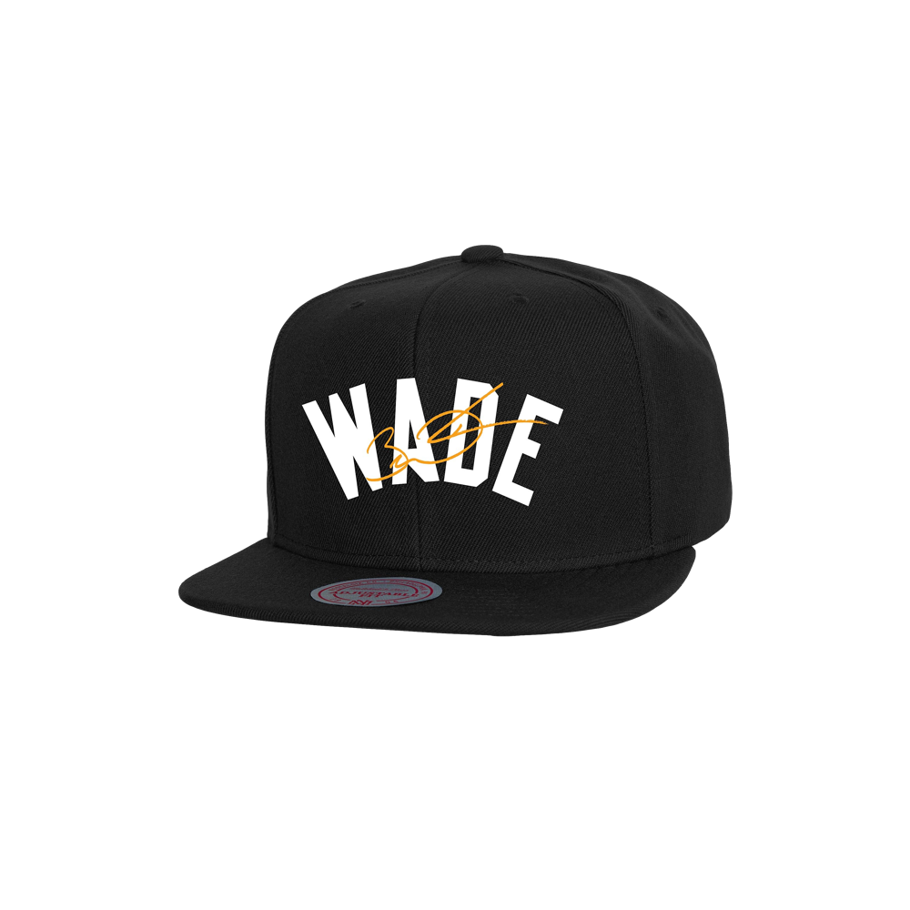 Mitchell & Ness Miami HEAT Wade Signature Snapback Unisex Caps Mitchell & Ness   