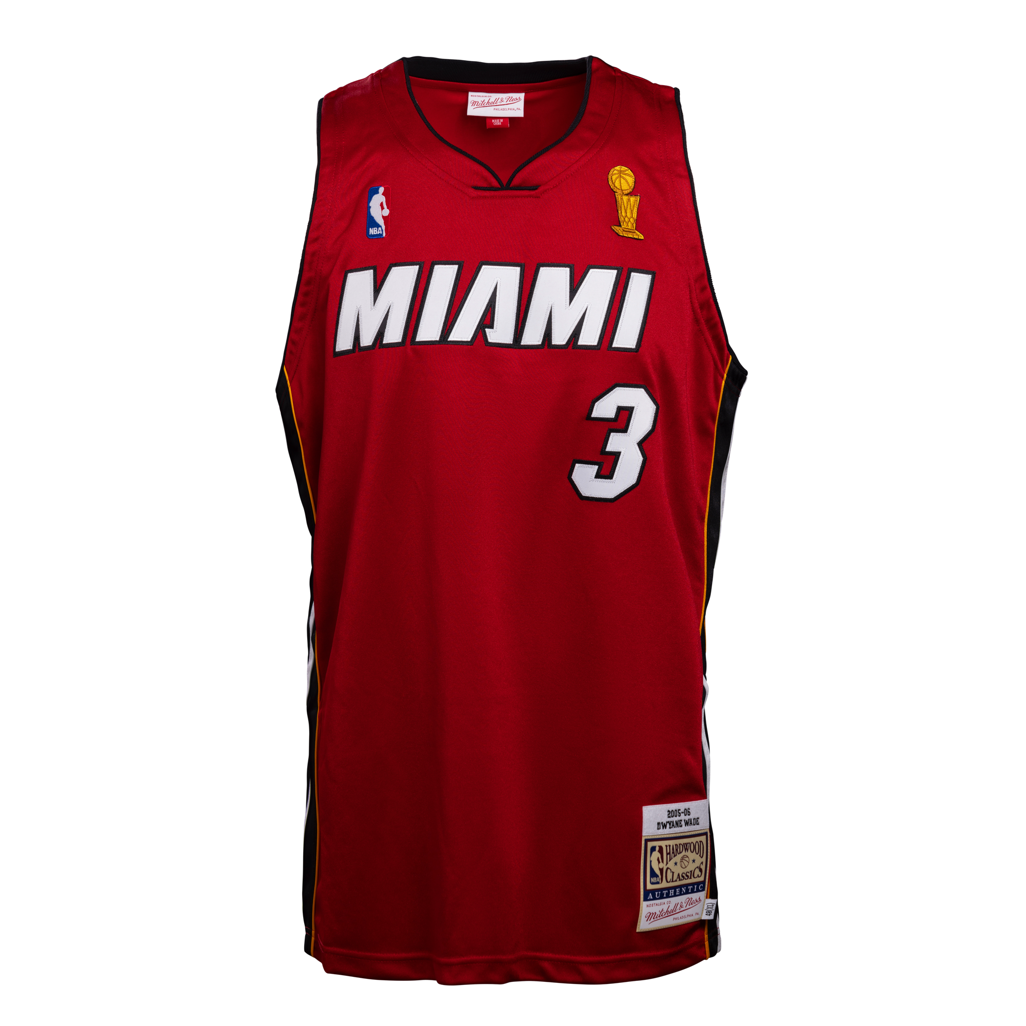 Dwyane Wade 3 Miami Heat 2005-06 Mitchell & Ness Authentic Alternate Jersey