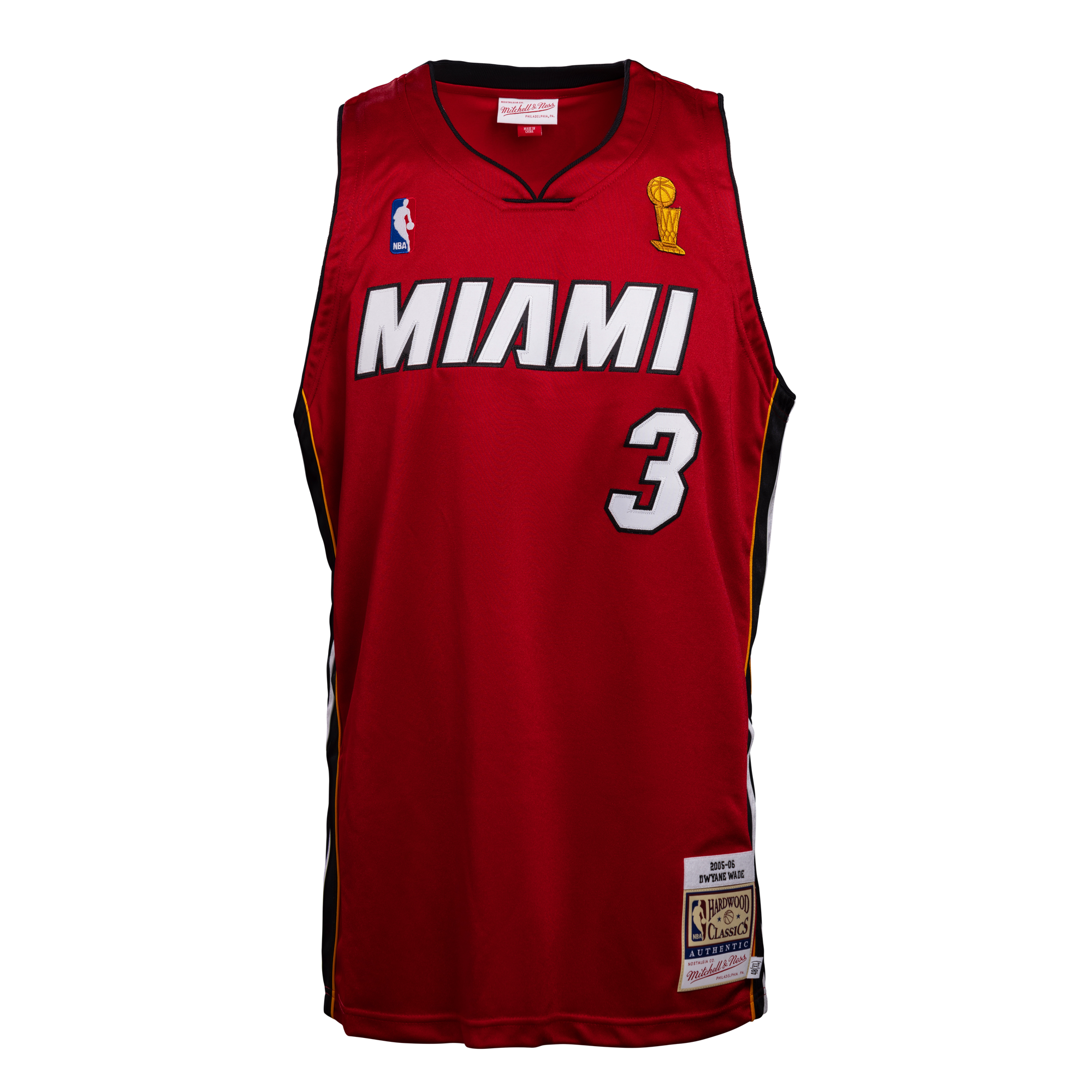 Dwyane Wade Mitchell and Ness Miami HEAT 2005-06 Authentic Jersey - HOF Edition Men's Jersey Mitchell & Ness   