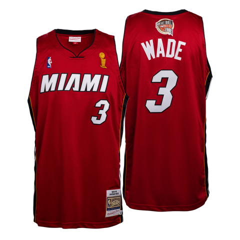 Nba Miami Heat Jersey #3 Wade Hardwood Classics Made In Usa