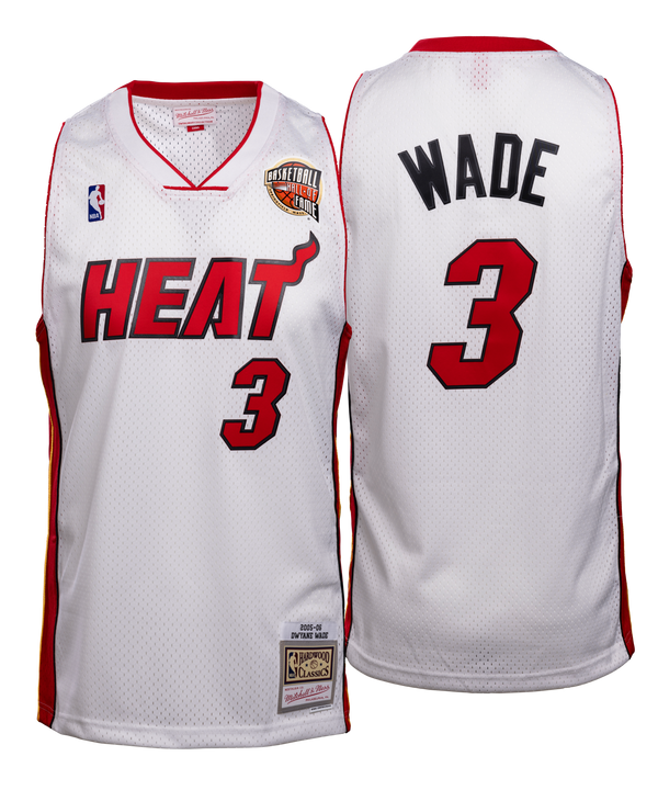 Dwyane Wade Mitchell & Ness Miami HEAT 2005-06 White Swingman Jersey - HOF Edition Men's Jersey Mitchell & Ness   