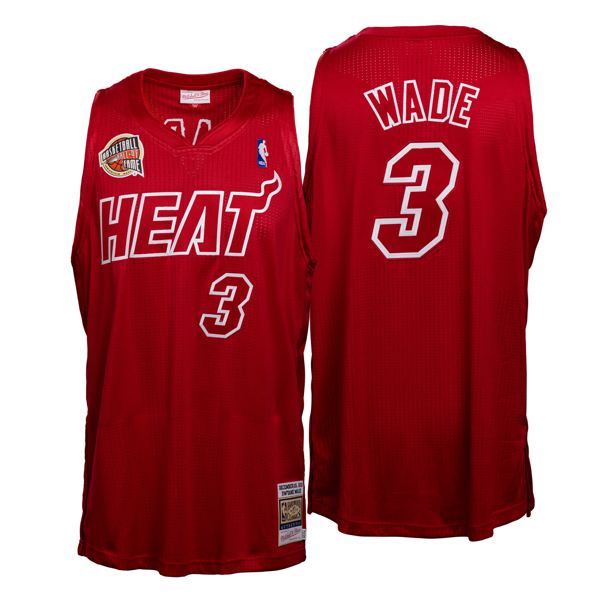 Dwyane Wade Mitchell and Ness 2012-13 Christmas Day Authentic Jersey - HOF Edition Men's Jersey Mitchell & Ness   