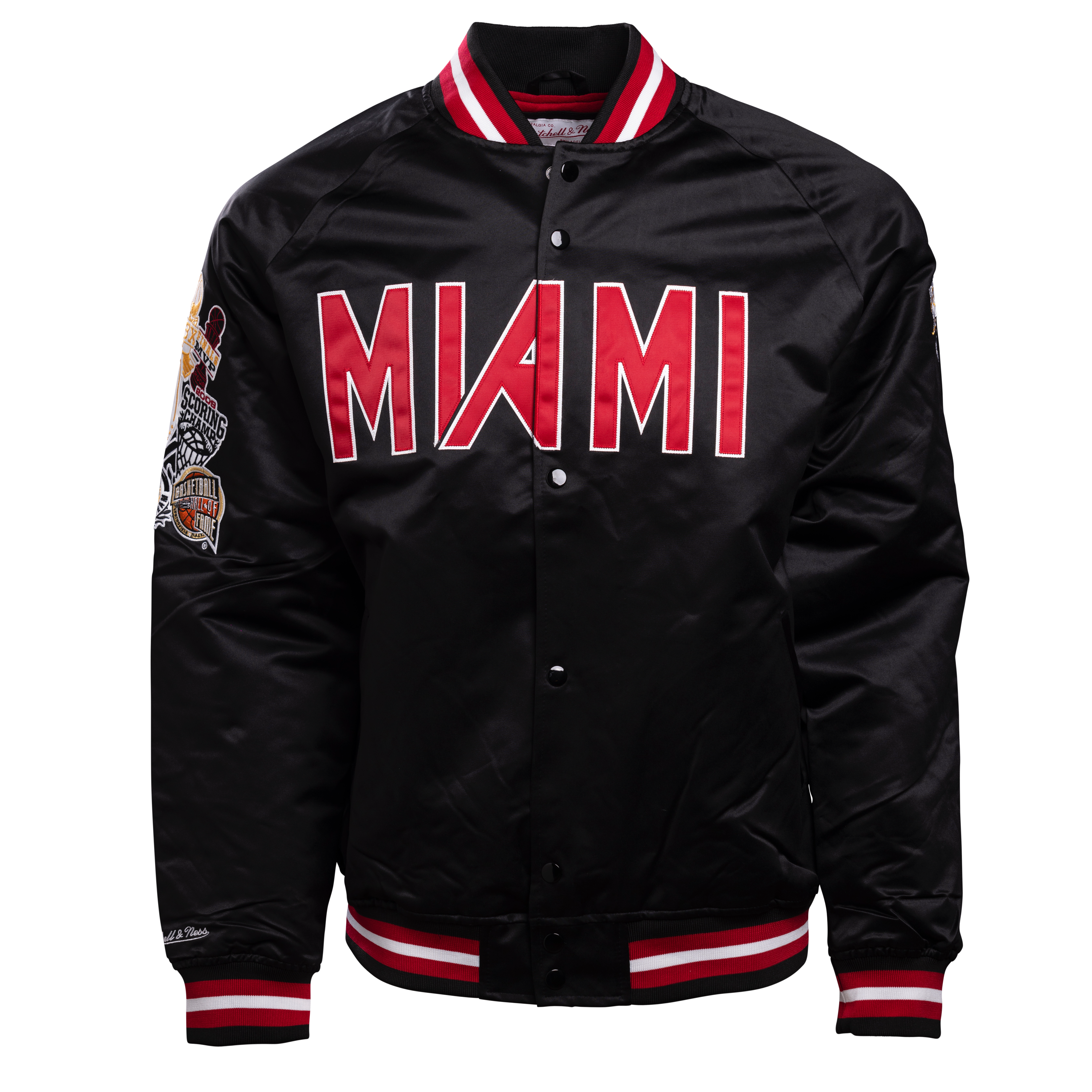 Mitchell & Ness Miami Heat Heavyweight Satin Jacket Black