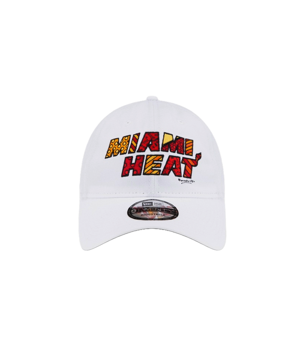 Britto x HEAT White Dad Hat Unisex Caps Britto   