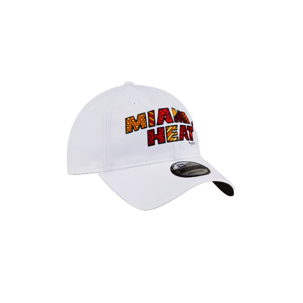 Britto x HEAT White Dad Hat Unisex Caps Britto   