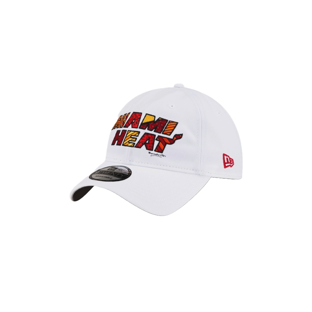 Britto x HEAT White Dad Hat Unisex Caps Britto   