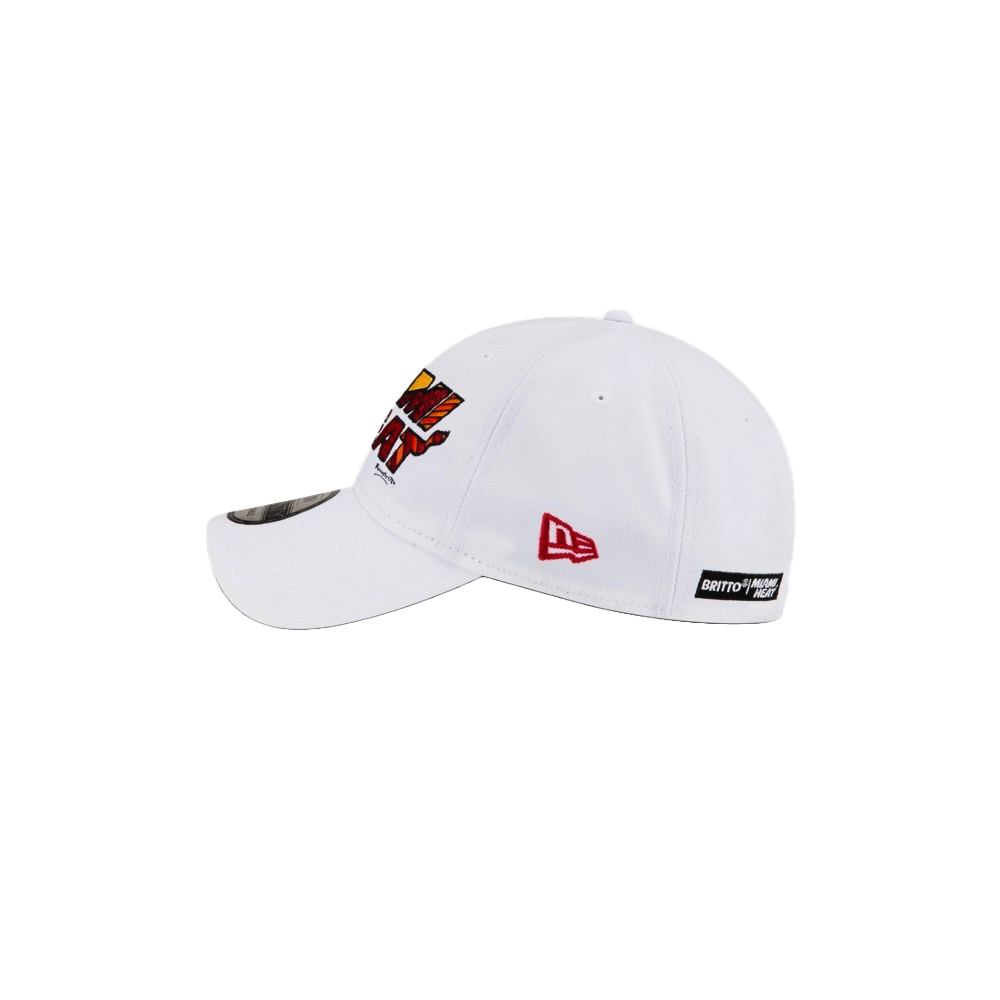 Britto x HEAT White Dad Hat Unisex Caps Britto   