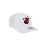 New Era Miami HEAT White Performance Stretch Snapback - 5