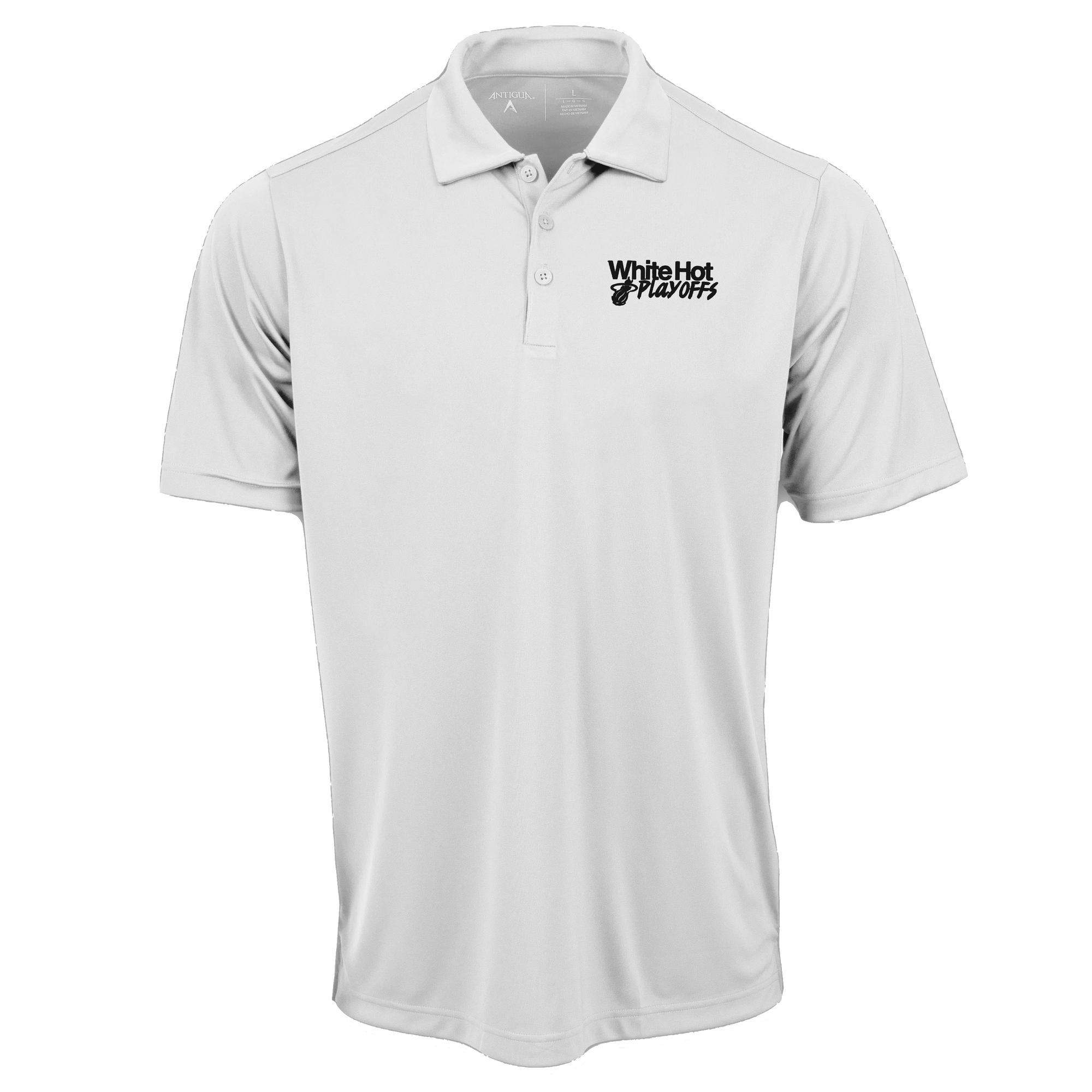 Antigua Miami HEAT White Hot Polo Men's Polo Antigua   