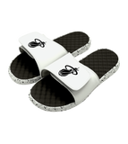 Islide Miami HEAT Logo Black & White Sandals - 2