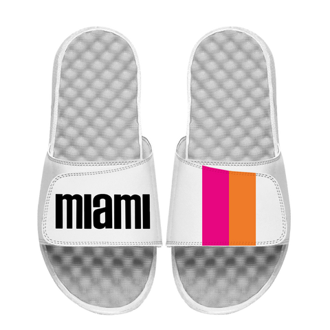 Islide Miami Floridians White Sandals