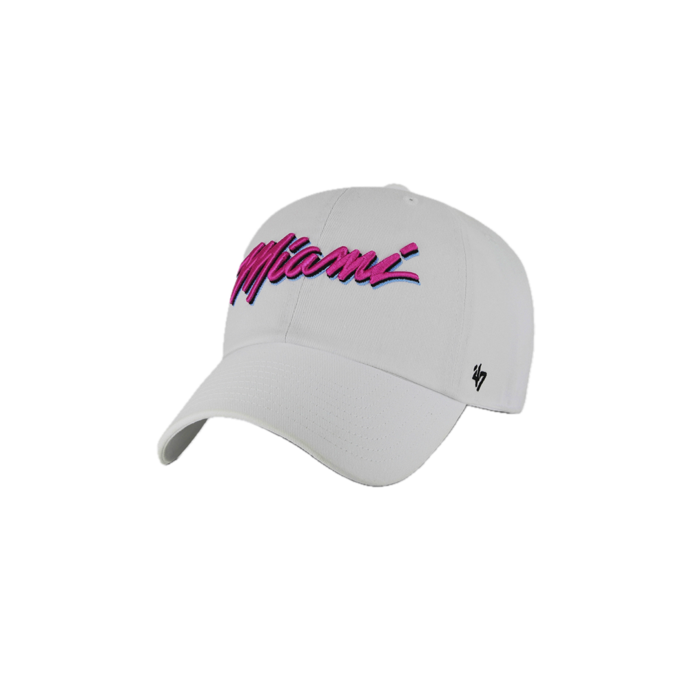 '47 Brand Miami HEAT Original Vice Script Dad Hat Unisex Caps '47 Brand