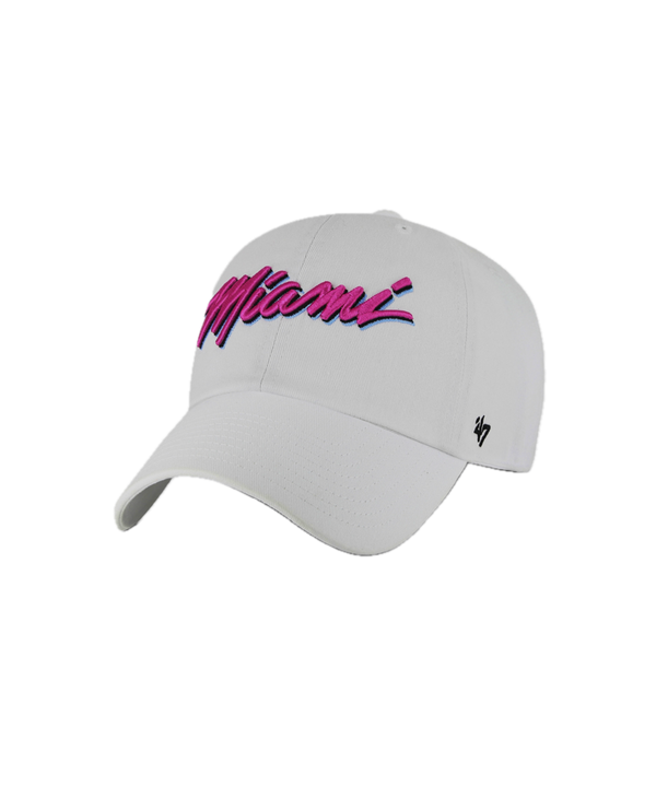 '47 Brand Miami HEAT Original Vice Script Dad Hat Unisex Caps '47 Brand