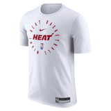 Nike Miami HEAT 2024/25 On-Court White Practice Tee - 1