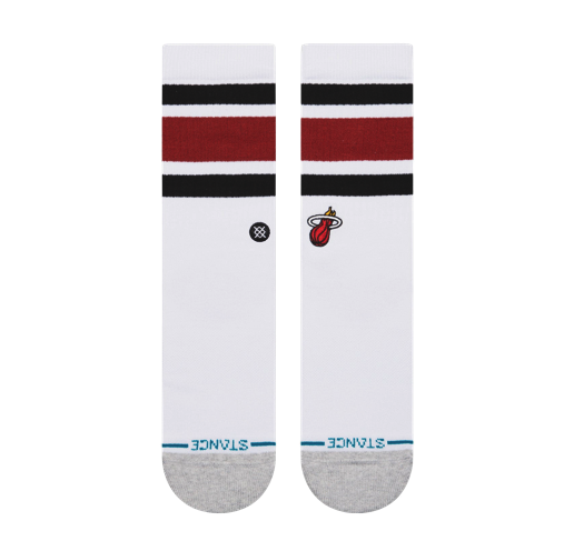 Stance Miami HEAT Stripe Logo Sock Men's Footwear Stance   