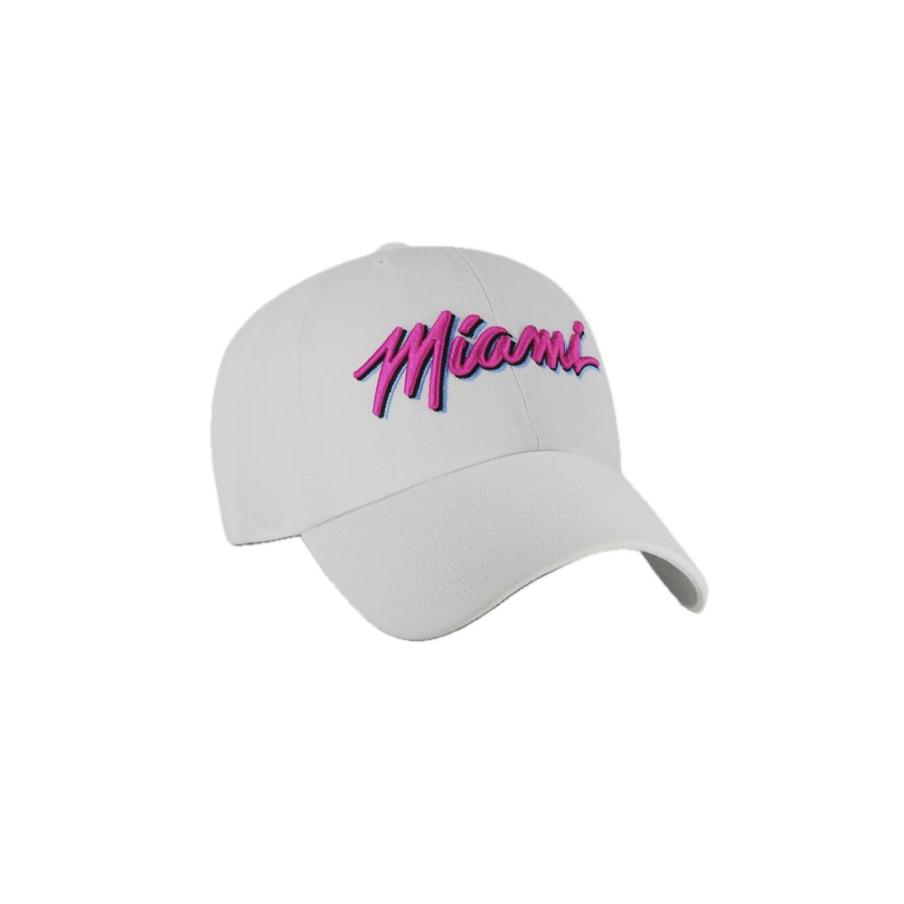 '47 Brand Miami HEAT Original Vice Script Dad Hat Unisex Caps '47 Brand