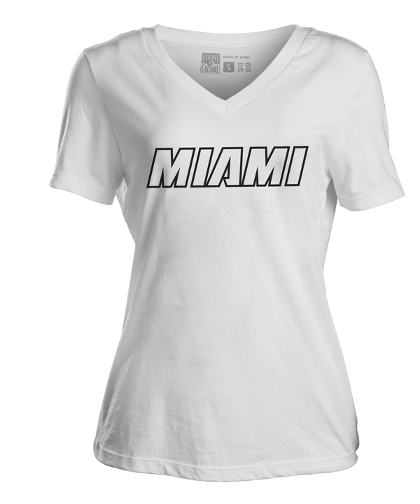 Court Culture MIAMI Women's V-Neck Tee WOMENS TEES COURT CULTURE   