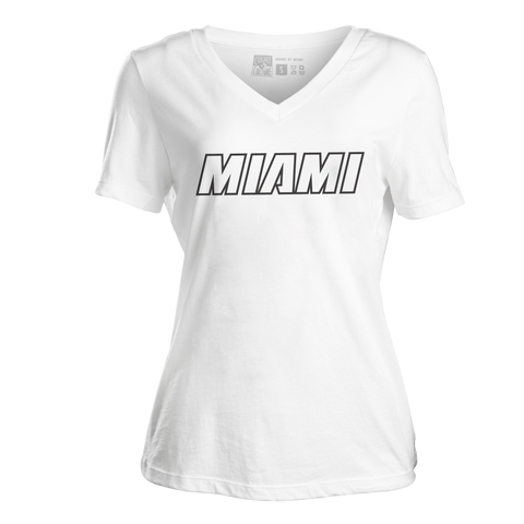 Miami Heat Girl NBA Women's V-Neck T-Shirt