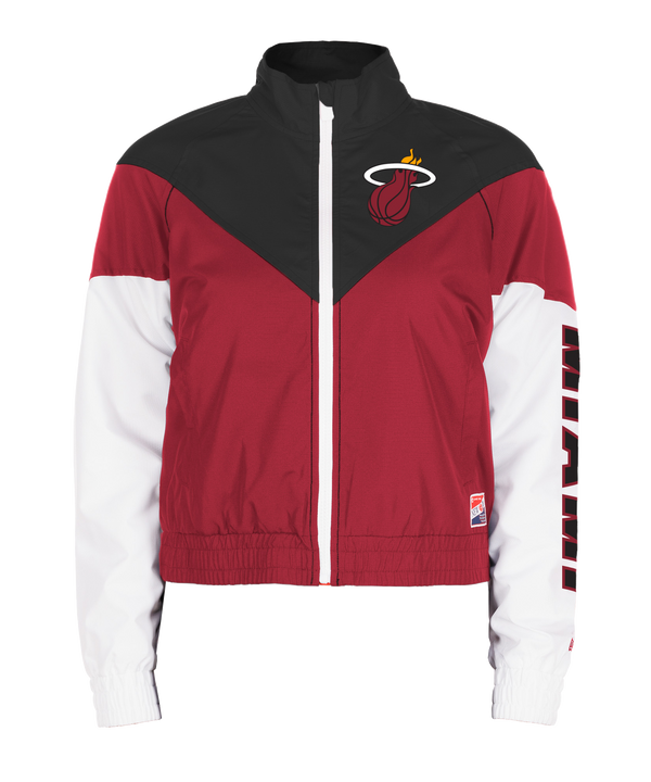 New Era Miami HEAT Full Zip Logo Women's Windbreaker Women's Jacket New Era   