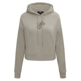 Pro Standard Miami HET Wingspan Crop Women's Taupe Hoodie - 1