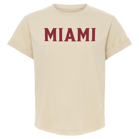 Sportiqe Miami HEAT Beige Women's Tee