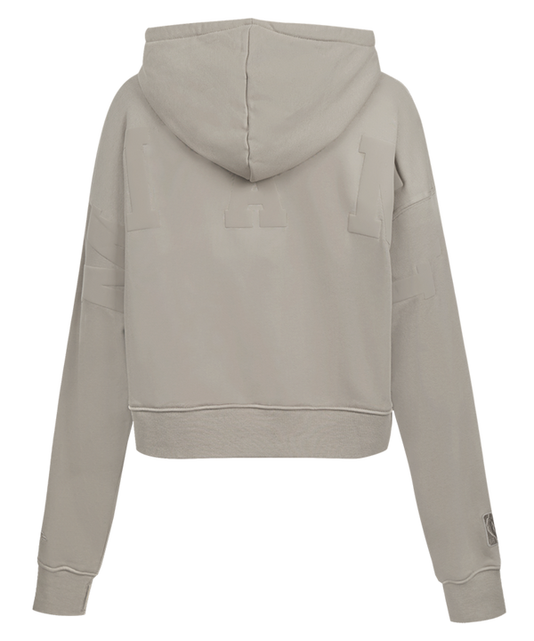 Pro Standard Miami HET Wingspan Crop Women's Taupe Hoodie Women's Hoodie Pro Standard   