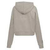 Pro Standard Miami HET Wingspan Crop Women's Taupe Hoodie - 2