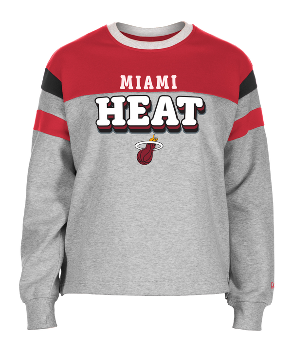 New Era Miami HEAT Women's Crewneck Sweater Women Outerwear New Era   