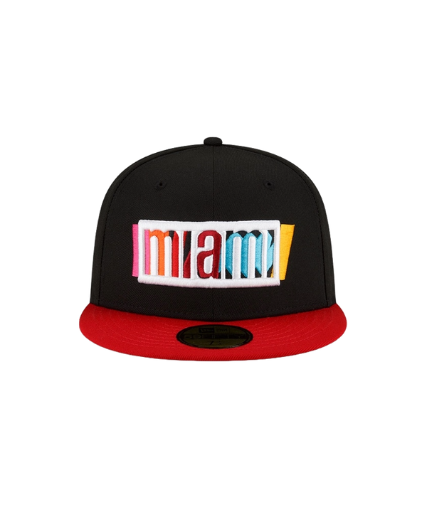 Court Culture Miami Mashup Vol. 2 Wordmark Fitted Hat Unisex Caps Court Culture   