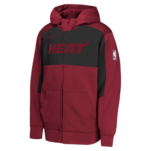 Nike Miami HEAT 2024-25 Statement Red Showtime Youth Hoodie