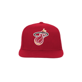 Mitchel & Ness Miami HEAT Flat Brim Youth Snapback - 1