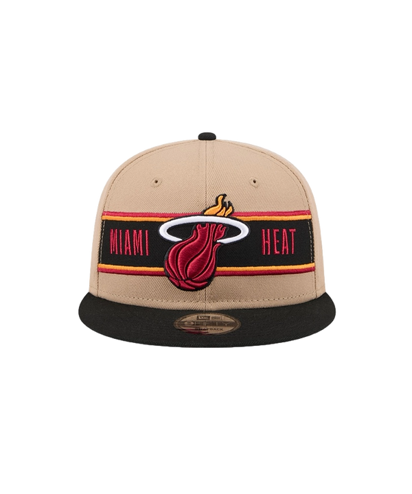 New Era Miami HEAT 2024 Draft Snapback Unisex Caps New Era   