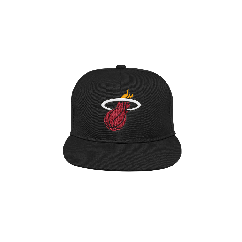 Miami HEAT Flatbrim Logo Youth Snapback Youth Hat Outerstuff   