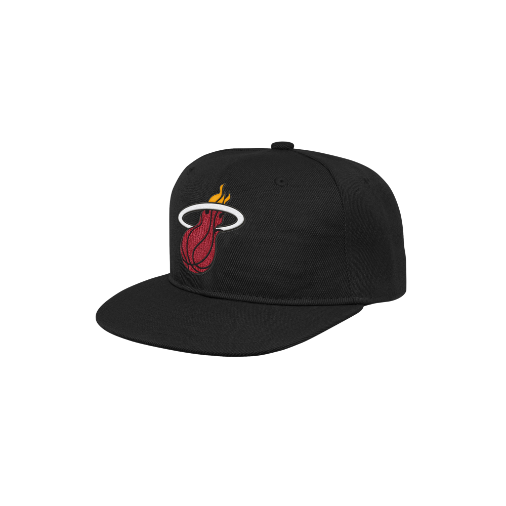 Miami HEAT Flatbrim Logo Youth Snapback Youth Hat Outerstuff   