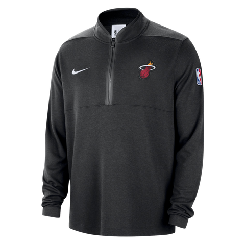 Nike Miami HEAT Courtside Half Zip Long Sleeve Top