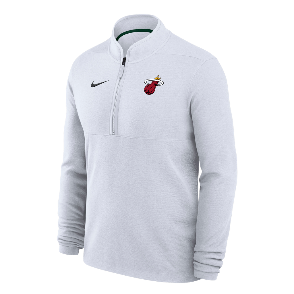 Nike Miami HEAT Logo White 1/4 Zip MENSOUTERWEAR BCS    - featured image