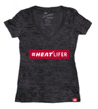 Sportiqe Miami HEAT Lifer Ladies V Neck T-Shirt - 1