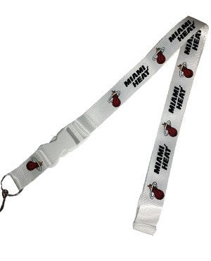 Miami HEAT White Lanyard Novelties Aminco O/S  