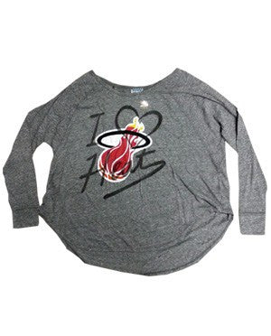 Junk Food Miami HEAT Ladies Time Out Triblend WOMENS TEES JUNK FOOD    - featured image