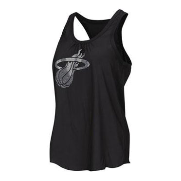 Touch by Alyssa Milano Miami HEAT Ladies Bella Tank WOMENS TEES G-III SPORTS XL Black  - featured image