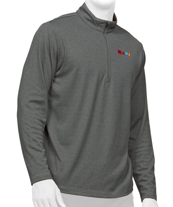 Antigua Miami Mashup Vol. 2 Quarter Zip Men's Long Sleeve Tee Antigua   