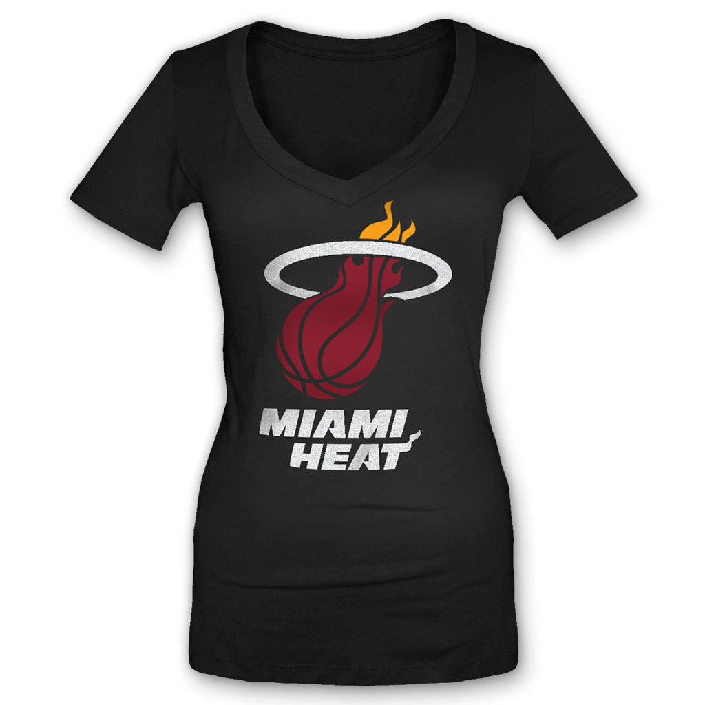 5th and Ocean Miami HEAT Ladies Logo T-Shirt WOMENS TEES 5TH AND OCEAN    - featured image