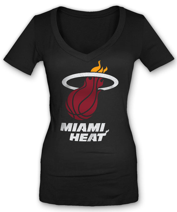 New Era Miami HEAT Ladies Logo T-Shirt Women's Tee New Era   