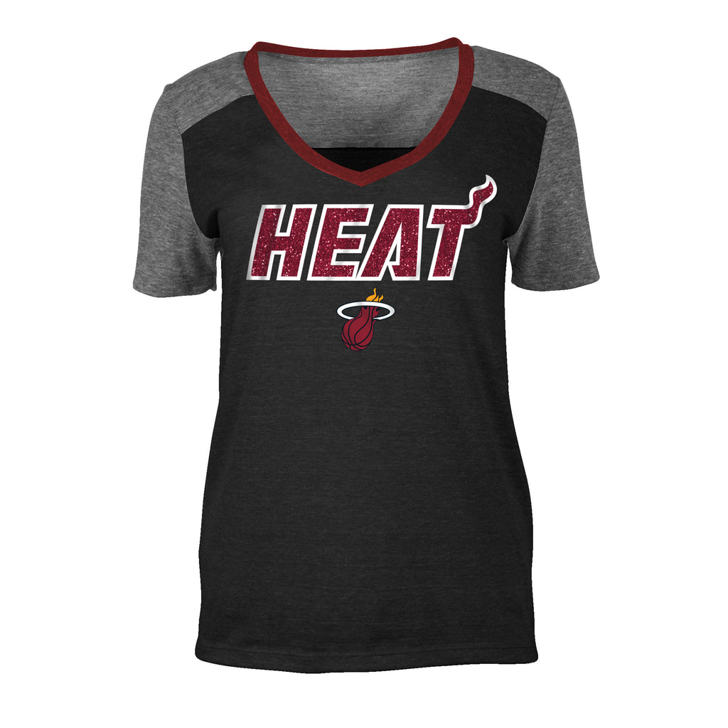 New ERA Miami HEAT Women's Triblend V-Neck WOMENS TEES 5TH AND OCEAN    - featured image