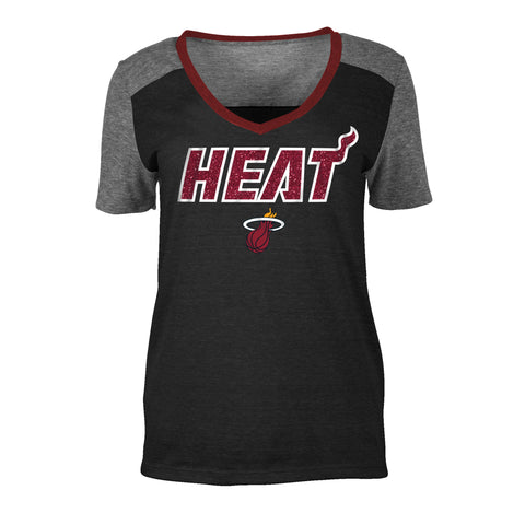 New ERA Miami HEAT Women's Triblend V-Neck