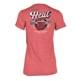 New ERA Miami HEAT Ladies Bubble V-Neck - 2