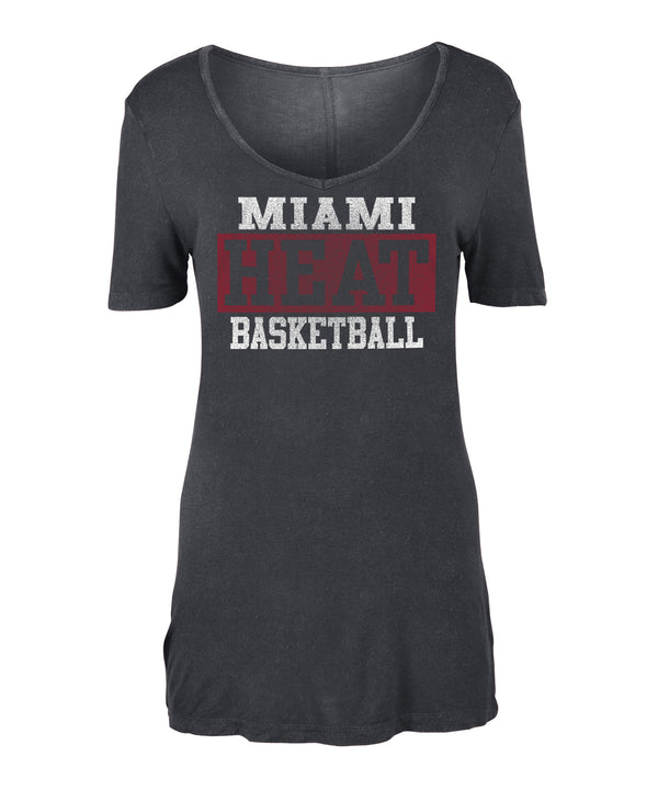 New ERA Miami HEAT Women's Short Sleeve HEAT Basketball Tee Women's Tee New Era   